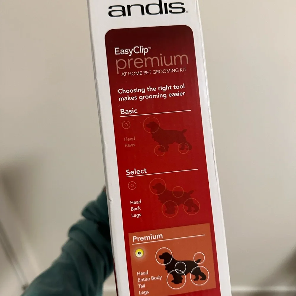 Andis EasyClip premium at home pet grooming kit